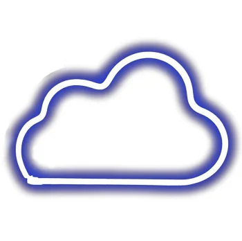 Decorative LED Neon Cloud Lamp, Blue