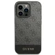 Guess dėklas iPhone 14 Pro Max telefonui, 4G Stripe Collection, pilkas
