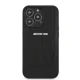 Mercedes iPhone 13 Pro Max Case AMG Leather Curved Lines, Black