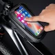 Tech-Protect V2 dviračio rėmo krepšys su telefono skyriumi 1l, juodas