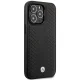 BMW Leather Diamond Pattern MagSafe Case for iPhone 14 Pro, Black