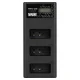 Newell CD-USB-C trijų kanalų įkroviklis Canon LP-E17 akumuliatoriams