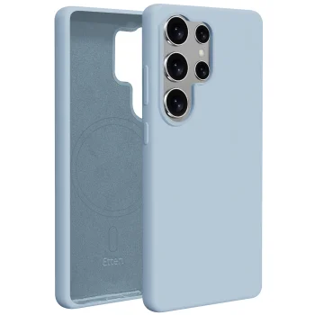 Etteri Silicone Mag dėklas Samsung Galaxy S25 Ultra, šviesiai mėlynas