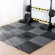 EVA Foam Puzzle Exercise Mat 60x60cm 9 pcs, Grey/Black