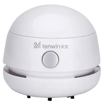 Įkraunamas stalinis mini dulkių siurblys Tenwin 8052-2, micro USB, baltas