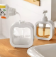 Liquid Soap Dispenser with Pump 350ml, White/Clear