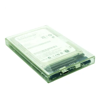 2.5" SATA HDD / SSD External Enclosure, USB 3.1 Type-C, Clear