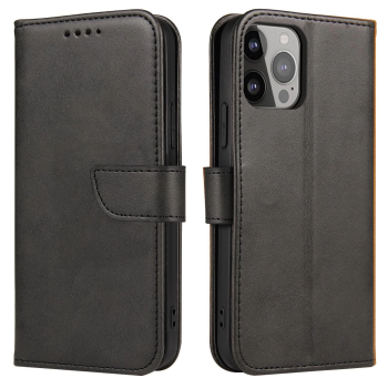 Samsung Galaxy S25 Ultra ( SM-S938 ) Magnet Elegant Bookcase Cover Case, Black