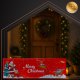 Ruhhy Christmas Rug 160x50 cm, Non-Slip, Red