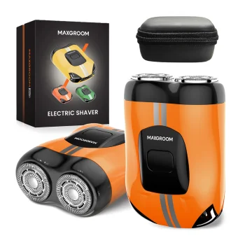 Elektrinė barzdaskutė MAXGROOM M-501, oranžinė