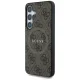 „Guess Leather 4G MagSafe“ dėklas, skirtas „Samsung Galaxy S25“, rudas