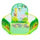 IPLAY Kids Ball Pit Play Tent with 50 Balls and Basketball Hoop