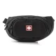 SWISSBAGS LUZERN juosmens krepšys bėgimui ir kelionėms, 3L, juodas