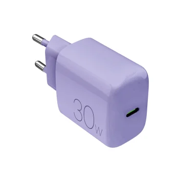Sieninis įkroviklis Puro Pro Lite 30W USB-C, violetinis
