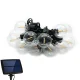 Forever Light Solar Garden Garland Lighting Illumination Decorations 10 LED Lamps Bulbs 5.5m, Filament clear
