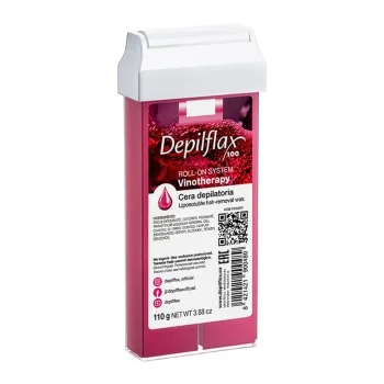 Depiliacijos vaškas kasetėje Depilflax 100 Vinotherapy, 110 g