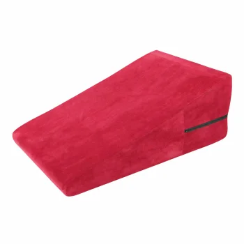Ergonominė pleišto formos pagalvė XXL, veliūrinė, raudona