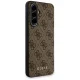 Guess 4G Metal Gold Logo Phone Case Cover Samsung Galaxy A56 - Brown