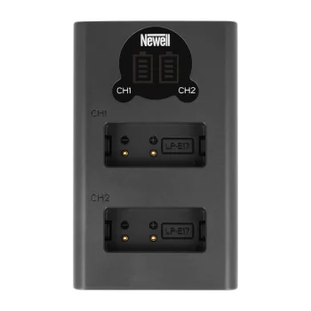Newell DL-USB-C dviejų kanalų įkroviklis LP-E17 baterijoms