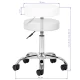 Beauty Stool ACTIVESHOP AM-310v, White