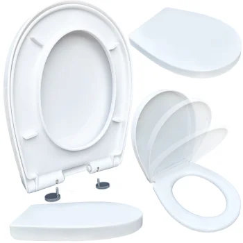 Duo-Sanit universalus lėtai nusileidžiantis klozeto dangtis, baltas
