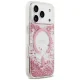 Guess Resin Bottom Glitter MagSafe dėklas iPhone 18 Pro Max / 17 Pro Max, rožinis