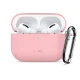Ausinių dėklas Tech-Protect Silicone Hook, skirtas AirPods Pro, rožinis