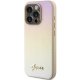 Guess iPhone 15 Pro Max dėklas Saffiano Iridescent Script, auksinis