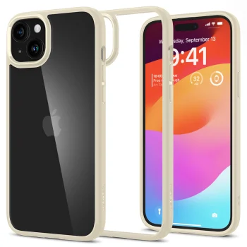 Apple iPhone 15 6.1'' Spigen Ultra Hybrid Case Cover, Beige
