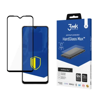 Grūdintas apsauginis stiklas 3mk HardGlass Max, Samsung Galaxy A32 4G, juodas