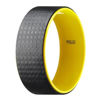 Jogos ir tempimo ratas 4Fizjo Dharma XXL, 40 cm, geltonas / juodas