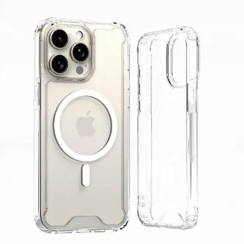 Skaidrus dėklas „iPhone 16“ su „MagSafe“, Clear Corner Case