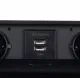 Izoxis 21446 į stalą įleidžiamas prailgintuvas su 2x USB, juodas