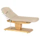 Elektrinė SPA kušetė Sillon Relax, 63–87 cm, smėlio spalvos su mediniu pagrindu