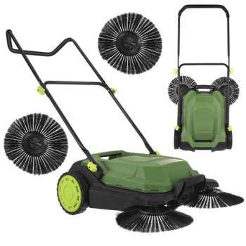 Mechaninė šlavimo mašina Gardlov Nexo 145395, 68 cm, 24 l, juoda/žalia