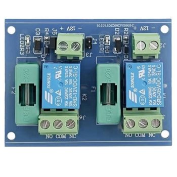 2 kanalų relių komutavimo modulis 12V DC