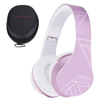 Belaidės ausinės vaikams PowerLocus P2 Kids, violetinės/baltos
