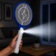Electric Fly Swatter with LED Light for Insects, Mosquitoes and Flies