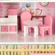 Lulilo Papilio Large 3-Story Wooden Dollhouse 80cm, Pink