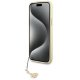 Guess iPhone 15 Plus dėklas 4G Charms Collection, pilkas