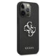 Guess Saffiano 4G Metal Logo dėklas iPhone 13 Pro / 13, juodas