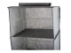 Hanging Wardrobe Organizer with 3 Shelves, 30x30x60 cm, Grey