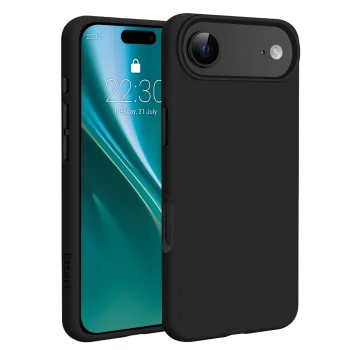 Dėklas Etteri Silicone Mag skirtas iPhone 17 Air, juodas