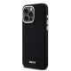 DKNY Liquid Silicone dėklas, skirtas iPhone 14 Pro Max, su MagSafe, juodas