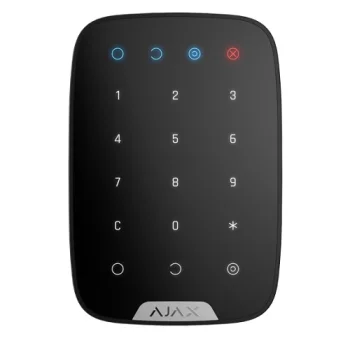 Belaidė jutiklinė klaviatūra Ajax KeyPad Plus, juoda