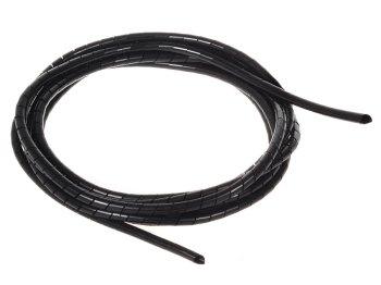 Maclean Spiral Cable Organizer (5-6mm), 3m, Black