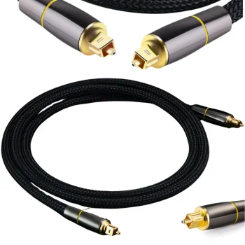 Toslink Digital HQ Optical Audio Cable, Braided, 2m