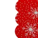 Ruhhy Christmas Table Runner 185x35 cm, Red/White