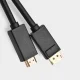 Ugreen vienkryptis DisplayPort į HDMI laidas 4K 30Hz 1,5m (DP101), juodas