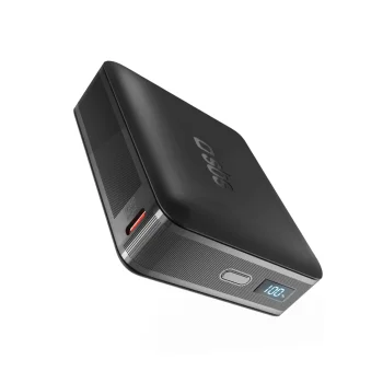 Išorinė baterija SBS HD 65W 20000mAh su LCD ekranu, juoda